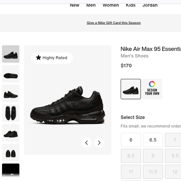 Mens Air Max 95 Essentials - Picture 2 of 11